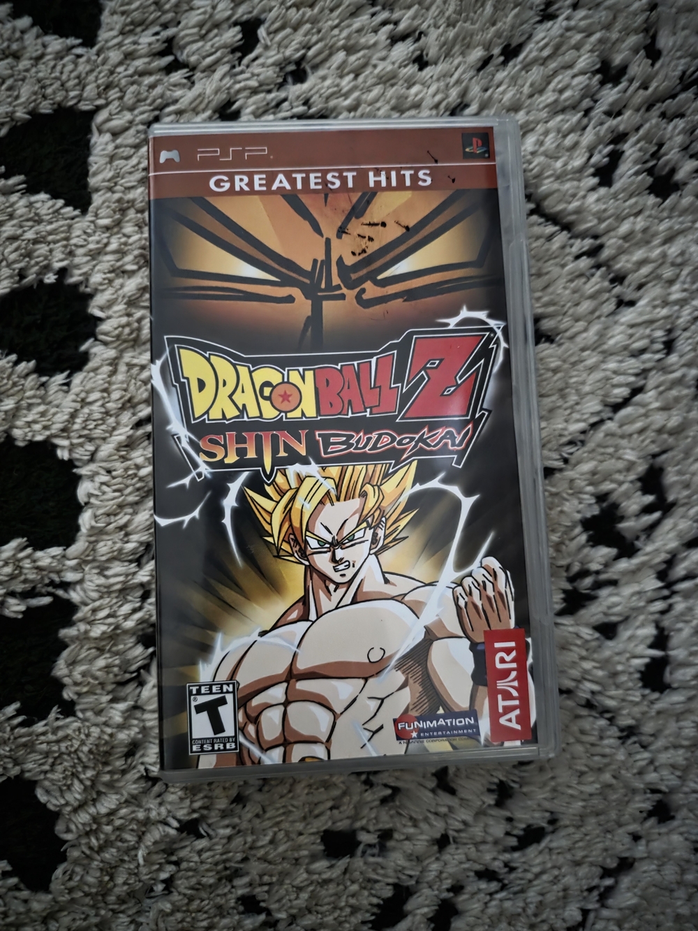 Sony PSP Dragon Ball Z: Shin Budokai - Black & Yellow Cover